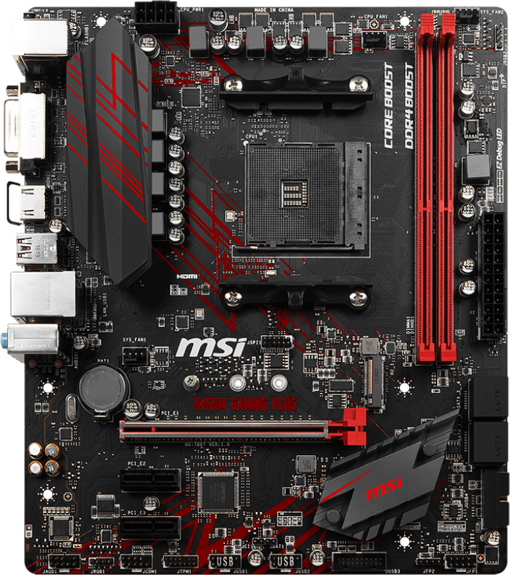 MSI B450M Gaming Plus - Motherboard Specifications On MotherboardDB
